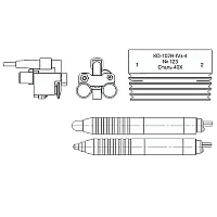 Комплект для контроля замковой резьбы бурового оборудования