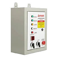 Генератор A-iPower A6000EAX в супертихом зимнем кожухе 1400SS RAL 7035 + блок автозапуска A-iPower 230 В, 50 А